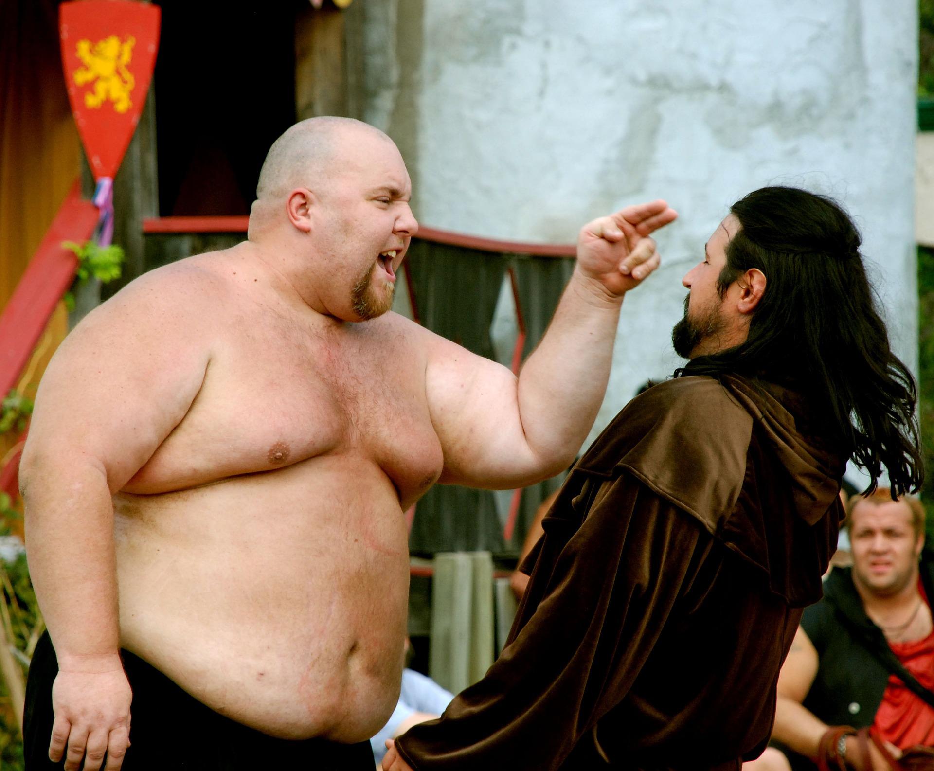 men fighting